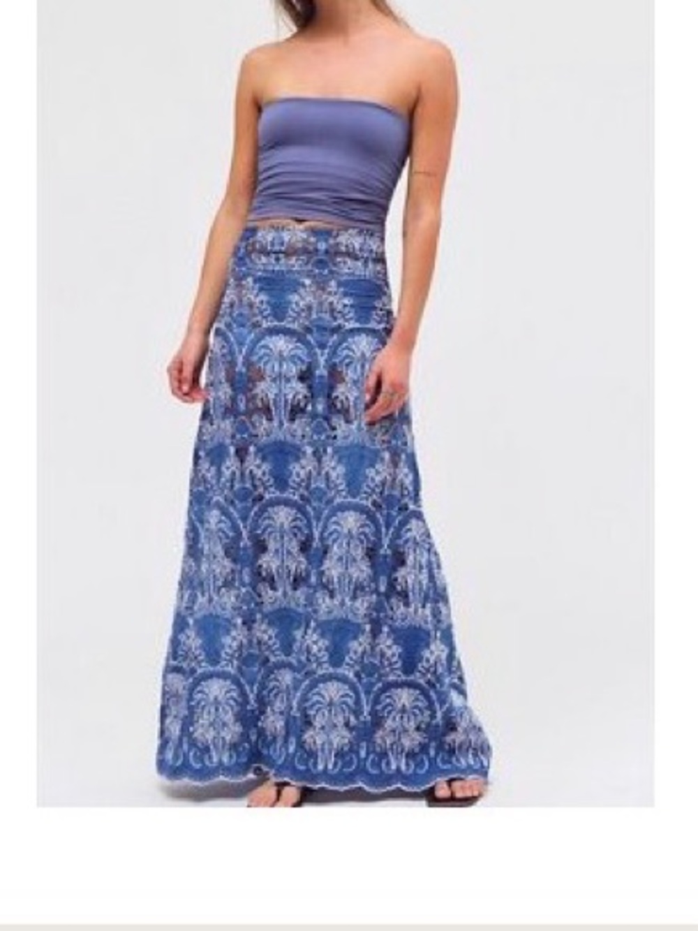 Free People Farra Fina Dyed Skirt